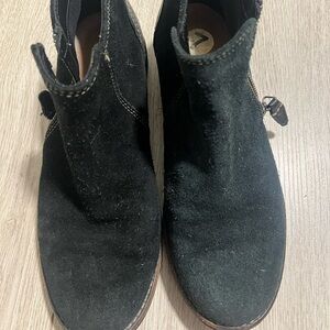 Clarks Black Ankle Boots